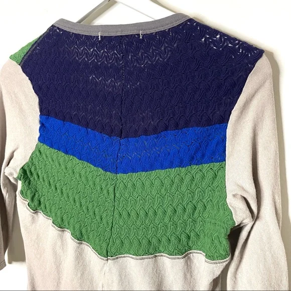 We The Free In Rainbows Crotchet Cotton Knit Top, Size L. - Picture 6 of 7